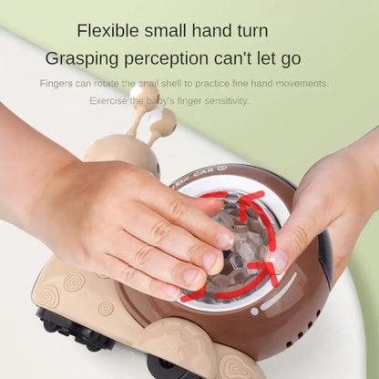 Children Electrical Crawling Snail Toys Sound And Light Projection Snail Fun Toys(Gray) - Electronic Pets by buy2fix | Online Shopping UK | buy2fix