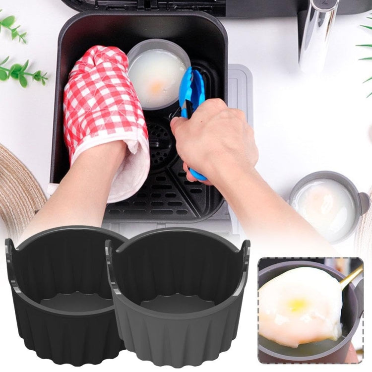 For Ninja DZ201 Foodi Air Fryer Silicone Baking Cups Egg Cooker(Black) - Kitchen Machine Accessories & Parts by buy2fix | Online Shopping UK | buy2fix