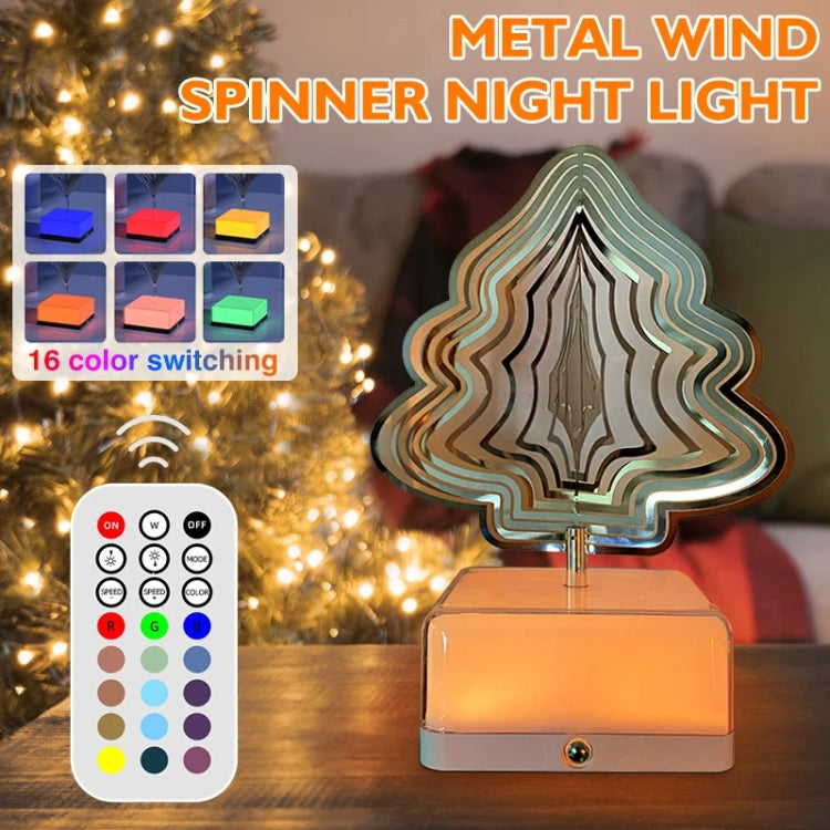 16 Colors 3D Rotating Bedside Lamp Night Light LED Rechargeable Ambient Light Decorative Ornament, Style: Round - Night Lights by buy2fix | Online Shopping UK | buy2fix