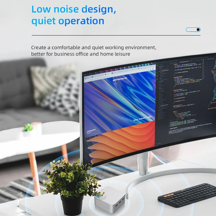 T8Plus Alder Lake-N100 4K Dual Band WIFI Bluetooth Office Game Portable Mini PC, Spec: 16G 128G EU Plug - Windows Mini PCs by buy2fix | Online Shopping UK | buy2fix