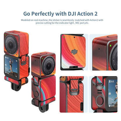 For DJI Action 2 aMagisn Body Protection Paper Scratch-Resistant Film Accessories, Style: Power Denim Cloth -  by aMagisn | Online Shopping UK | buy2fix