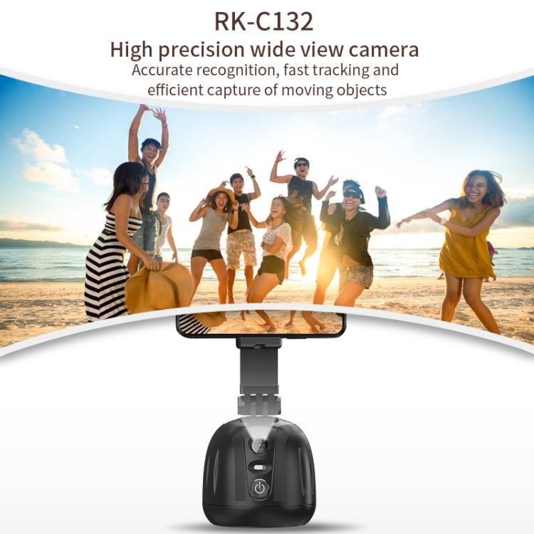 360 Degree Intelligent Follow Live Video Recording Desktop Stabilizer(White) - Handheld Gimbals by buy2fix | Online Shopping UK | buy2fix