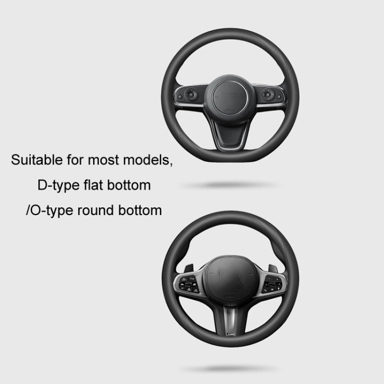 BEN.JACK Car Anti-slip Sweat-absorbent Liquid Silicone Steering Wheel Cover(Black) - Steering Wheel Accessories by BEN.JACK | Online Shopping UK | buy2fix