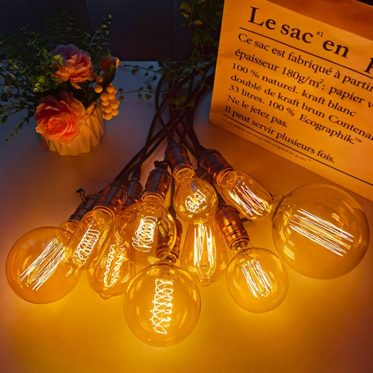 4pcs /Box A60 LED Antique Lamp Vintage Decorative Illumination Light Bulb, Power: 110V 40W(Tip Gold) - LED Blubs & Tubes by buy2fix | Online Shopping UK | buy2fix