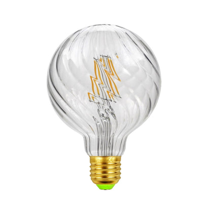 E27 Screw Port LED Vintage Light Shaped Decorative Illumination Bulb, Style: G95 Oblique Transparent(110V 4W 2700K) - LED Blubs & Tubes by buy2fix | Online Shopping UK | buy2fix