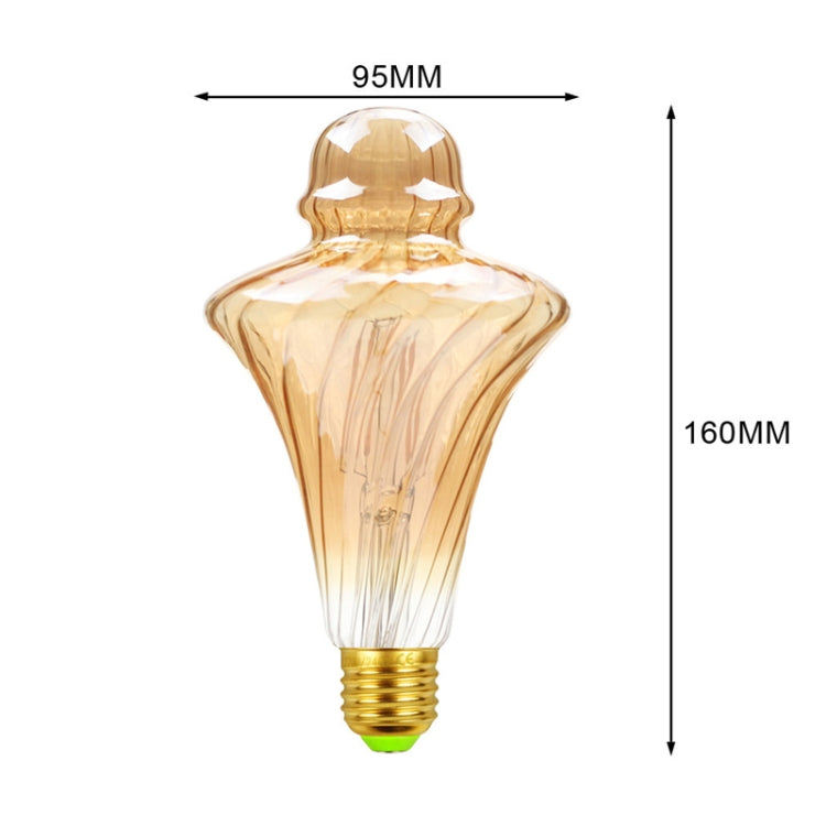 E27 Screw Port LED Vintage Light Shaped Decorative Illumination Bulb, Style: Straw Hat Gold(110V 4W 2700K) - LED Blubs & Tubes by buy2fix | Online Shopping UK | buy2fix