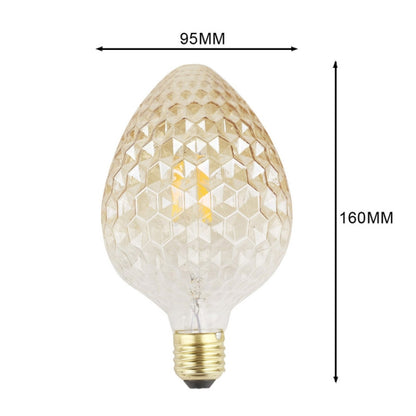 E27 Screw Port LED Vintage Light Shaped Decorative Illumination Bulb, Style: Strawberry Gold(110V 4W 2700K) - LED Blubs & Tubes by buy2fix | Online Shopping UK | buy2fix