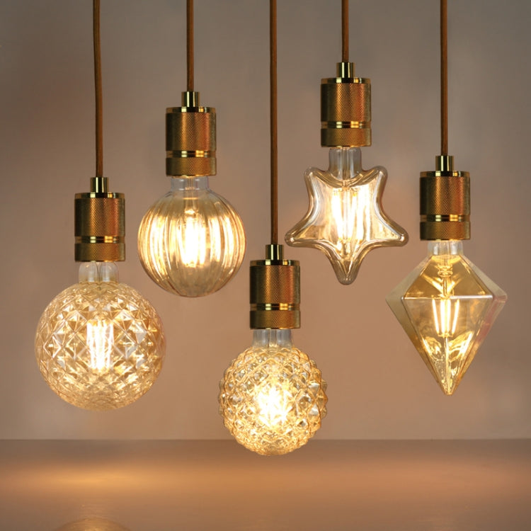 E27 Screw Port LED Vintage Light Shaped Decorative Illumination Bulb, Style: Diamond Gold(220V 4W 2700K) - LED Blubs & Tubes by buy2fix | Online Shopping UK | buy2fix