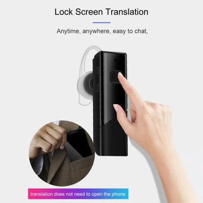 40 Languages Instant Real-Time Translation Smart Wireless BT5.0 Translation Earphone(Black) -  by buy2fix | Online Shopping UK | buy2fix