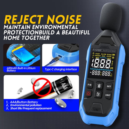 FNIRSI Noise Decibel Meter Home Volume Detector(Blue) - Light & Sound Meter by FNIRSI | Online Shopping UK | buy2fix