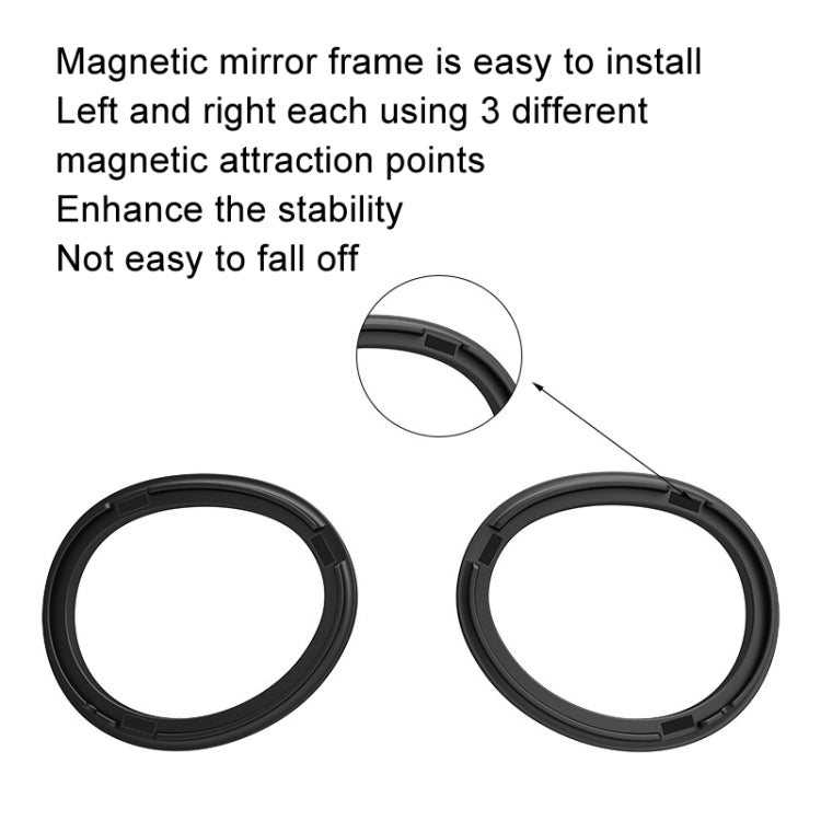 For Apple Vision Pro Magnetic Frame VR Glasses Smart Accessories, Style: 1.67 Refractive Index Frame+0-400 Degree Anti-blue Light Lens - VR Accessories by buy2fix | Online Shopping UK | buy2fix