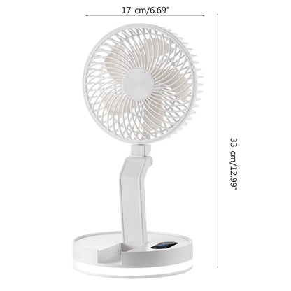 F200 Foldable Remote Control Wall-mounted Fan LED Light Desktop Rotating Fan, Color: APP Model - Electric Fans by buy2fix | Online Shopping UK | buy2fix