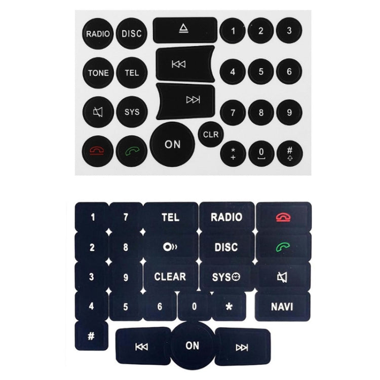 For Mercedes Benz C/E/GLK/W 2007-2014 Radio Button Repair Sticker(Style Two) - Decorative Sticker by buy2fix | Online Shopping UK | buy2fix
