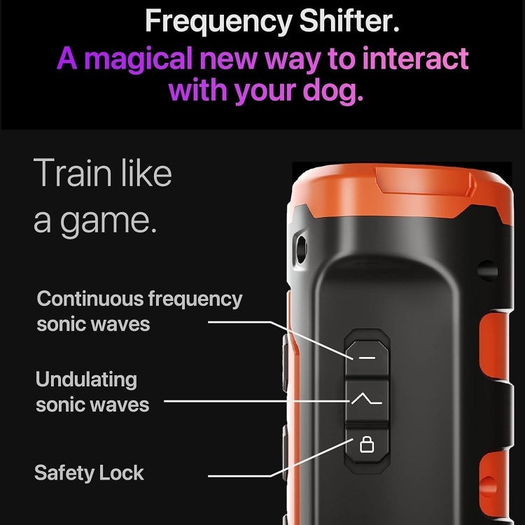 Three-head Dog Driver Lighting Flashing High Power Ultrasonic Dog Repeller(Black) - Training Aids by buy2fix | Online Shopping UK | buy2fix