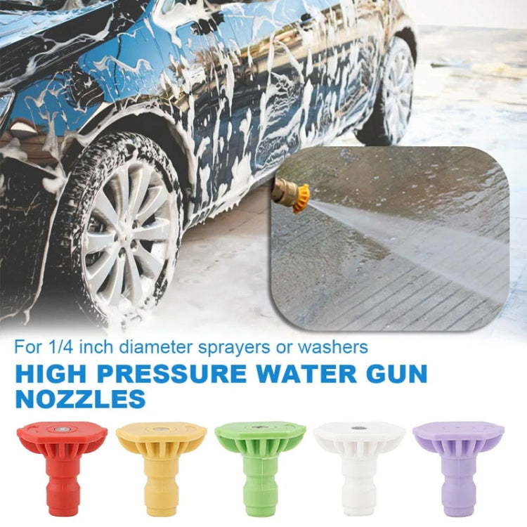 High-pressure Car Washer Nozzle Fan-shaped 1/4 Quick Plug Connector Water Rifle Parts, Specification: 15 Degree (1.2 Nozzle) - Car Washer & Accessories by buy2fix | Online Shopping UK | buy2fix