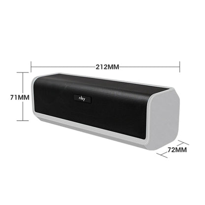 NBY 6690 TWS Couplet FM Multifunctional Desktop Plug-in Card Bluetooth Speaker(Silver) - Desktop Speaker by NBY | Online Shopping UK | buy2fix