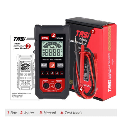 TASI TA806A Fully Automatic Universal Table Home Portable Automatic Recognition Universal Table - Current & Voltage Tester by TASI | Online Shopping UK | buy2fix