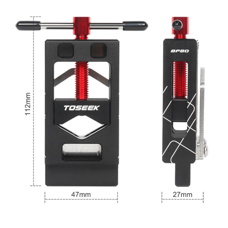 TOSEEK Mountain Bike Front Fork Pipe Cutter Seat Post Cutting Saw Handle(Black Red) - Front Fork by TOSEEK | Online Shopping UK | buy2fix