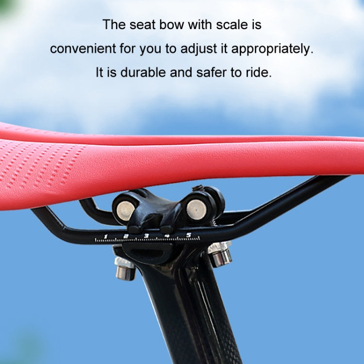 TOSEEK Mountain Bike Saddle Road Bicycle Seat Accessories, Color: Black Red - Bicycle Saddle by TOSEEK | Online Shopping UK | buy2fix