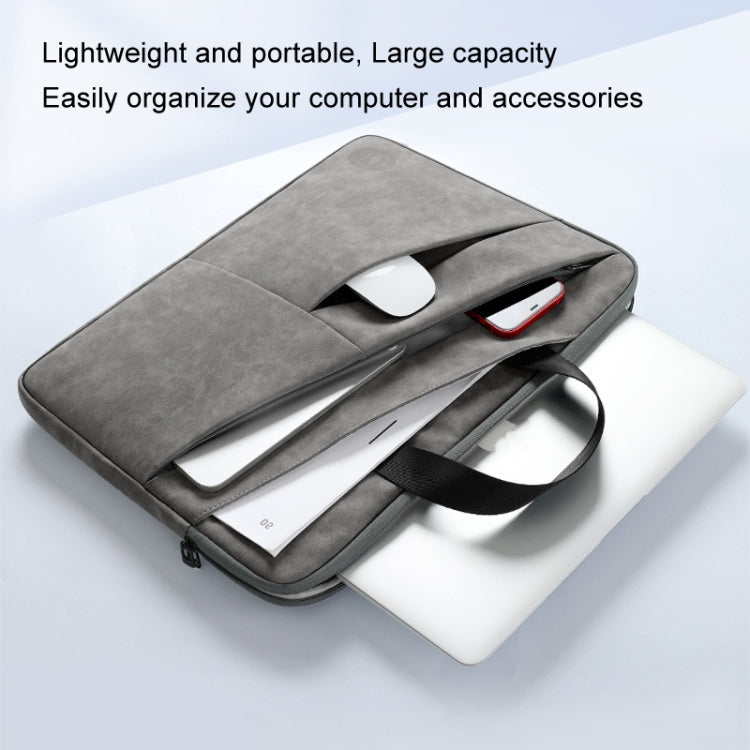 BUBM Portable Computer Bag Notebook Business Travel Bag, Size: 14 inch(Light Gray) - 14.1 inch by BUBM | Online Shopping UK | buy2fix