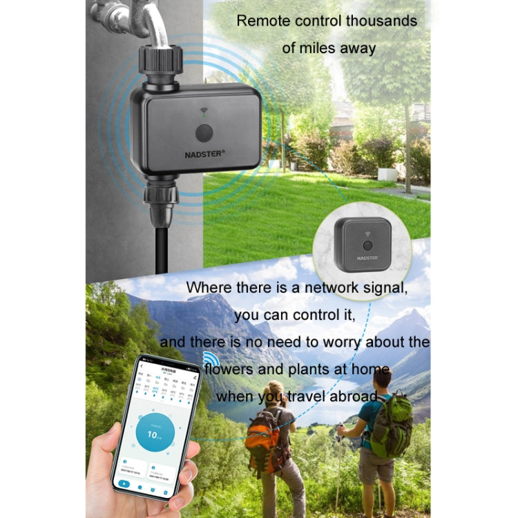 NADSTER Bluetooth WiFi Remote Automatic Timed Flower Watering Controller, Specification: Dual Outlet - Watering & Irrigation by NADSTER | Online Shopping UK | buy2fix