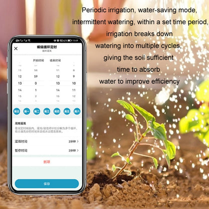 NADSTER Bluetooth WiFi Remote Automatic Timed Flower Watering Controller, Specification: Single Outlet - Watering & Irrigation by NADSTER | Online Shopping UK | buy2fix