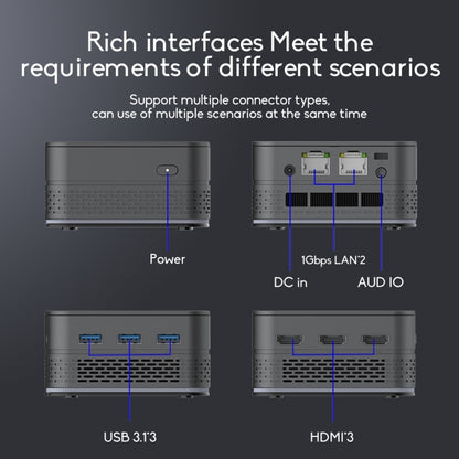 T9 Plus N100 DDR5 16G+1TB US Plug 12th Alder Lake Dual Gigabit LAN+3 HDMI 4K HD Pocket Mini PC - Windows Mini PCs by buy2fix | Online Shopping UK | buy2fix