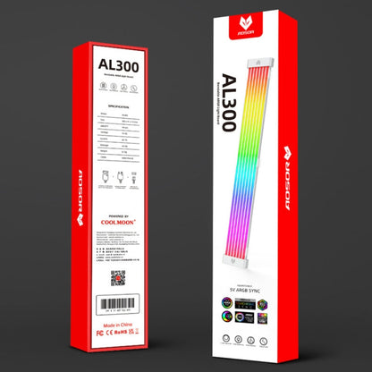 AOSOR AL300 Computer Glow Line ARGB Neon Cable Motherboard Chassis Light Strip Light Board Decoration(White) - PCIE Cable by AOSOR | Online Shopping UK | buy2fix