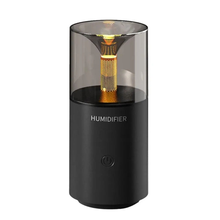 Candle Flame Aromatherapy Diffuser Automatic Scent Sprayer Mini Ambiance Candle Light Humidifier(129 Black) - Air Purifiers & Accessories by buy2fix | Online Shopping UK | buy2fix