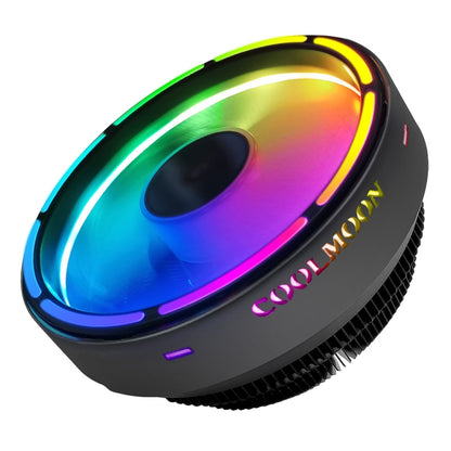 COOLMOON CPU Cooler Desktop Computer Auto Color Change Multi-Platform Mute Cooling Fan(Colorful Fine Aperture) - Fan Cooling by COOLMOON | Online Shopping UK | buy2fix