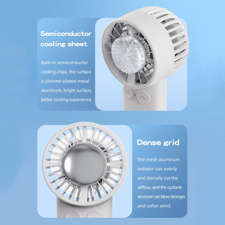 Outdoor Handheld Ice Air Conditioning Fan Astronaut Night Light Semiconductor Cooling Fan(White) - Electric Fans by buy2fix | Online Shopping UK | buy2fix