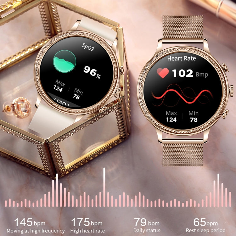 V60 1.39 Inch Health Monitoring Multifunctional Waterproof Bluetooth Call Smart Watch, Color: Gold - Smart Watches by buy2fix | Online Shopping UK | buy2fix