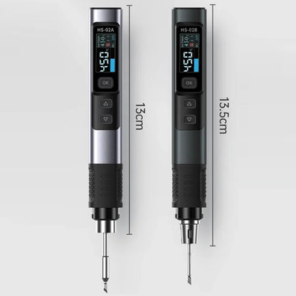 FNIRSI Portable Constant Temperature Soldering Iron Set, Model: HS-02A Upgrade B+C2C Line+100W US Plug+EU Adapter - Soldering Iron Set by FNIRSI | Online Shopping UK | buy2fix