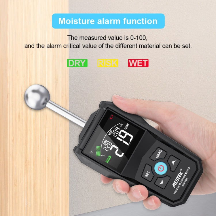 MESTEK WM700B Non -Contact Wood Moisture Detector With LCD Screen Alarm Function - PH & Moisture Meter by MESTEK | Online Shopping UK | buy2fix