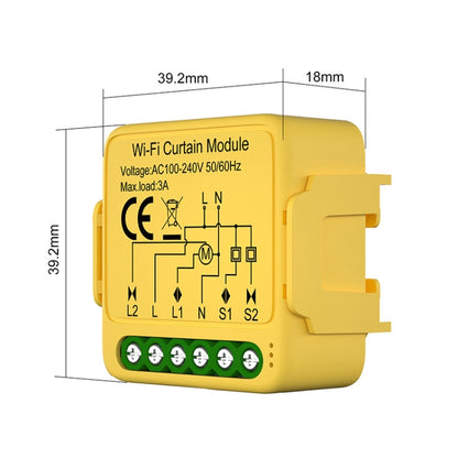 WiFi+RF Graffiti Curtain Switch On / Off Module - Smart Switch by buy2fix | Online Shopping UK | buy2fix