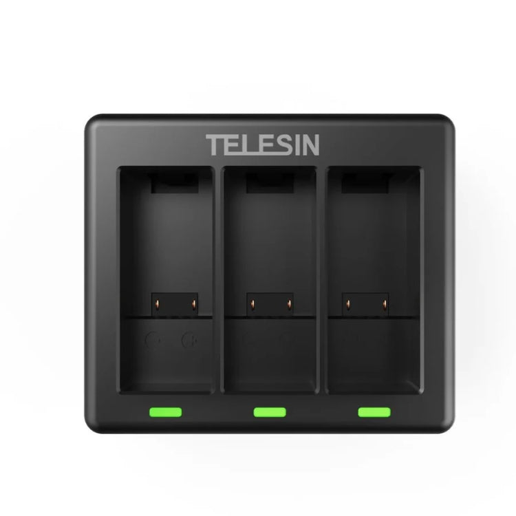 TELESIN GP-BCG-902 Battery 3 Slots Charger For GoPro HERO12 Black / HERO11 Black / HERO10 Black / HERO9 Black - Charger by TELESIN | Online Shopping UK | buy2fix