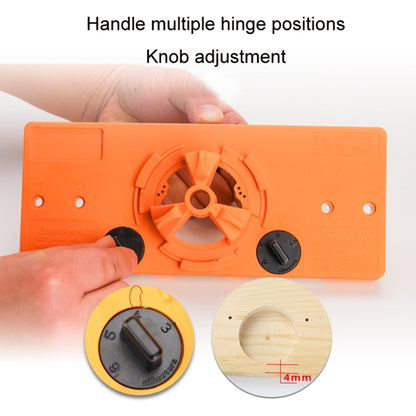 Fonson 35MM Woodworking Hinge Hole Opener Wooden Door Hinge Locator(Yellow) - Others by Fonson | Online Shopping UK | buy2fix