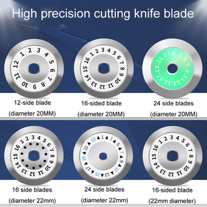 22mm 24 Rotating Surface Fiber Optic Cutting Knife Replacement Tungsten Steel Blade - Lan Cable and Tools by buy2fix | Online Shopping UK | buy2fix