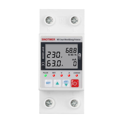 SINOTIMER SVP-688W  TUYA APP WiFi Smart Circuit Breaker Over Under Voltage Protector - Other Tester Tool by SINOTIMER | Online Shopping UK | buy2fix