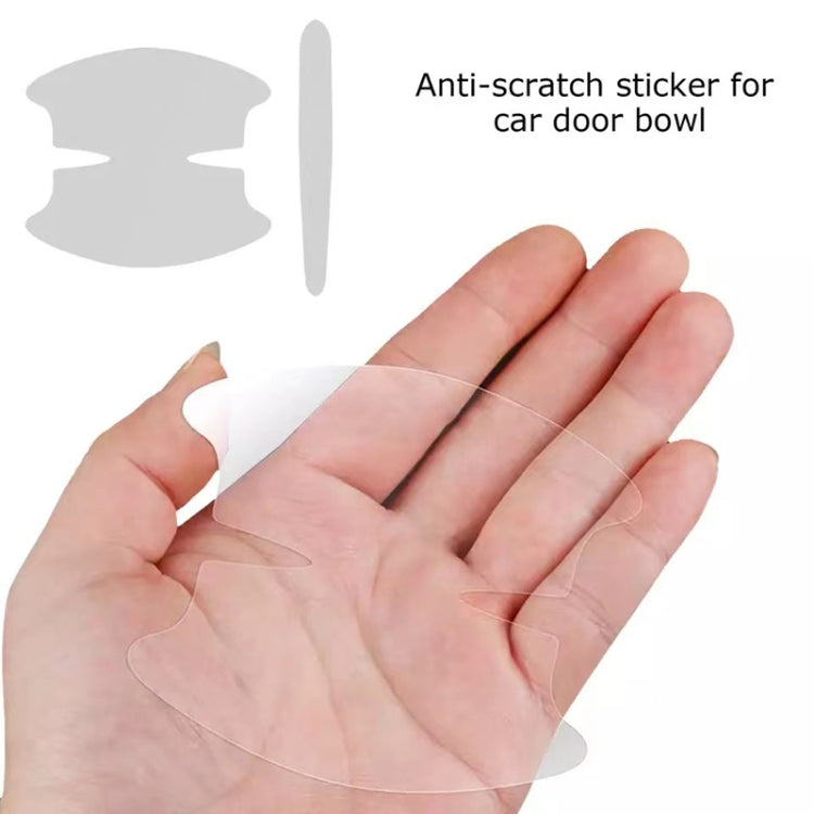 Car Door Handle Anti-scratch Protection Transparent Stickers Anti-collision Strips, Specifications: 8pcs /Set - Auto Film by buy2fix | Online Shopping UK | buy2fix
