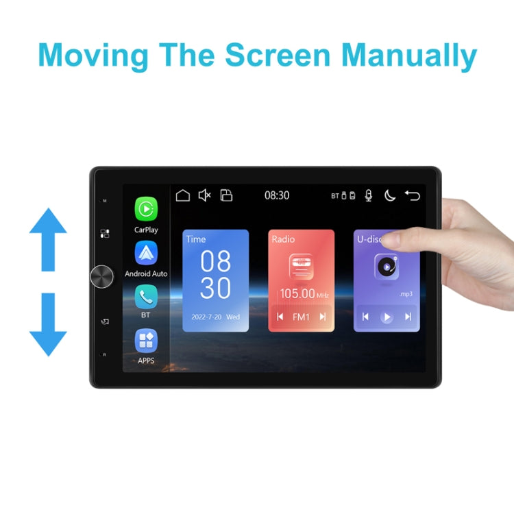 10.4 Inch MP5 Single Butt Vertical Screen Manual Rotation Android Navigation With Wireless Carplay Backup Camera(Standard) - Car MP3 & MP4 & MP5 by buy2fix | Online Shopping UK | buy2fix