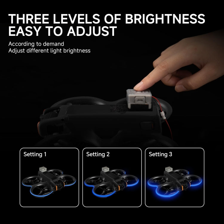 For DJI Avata 2 RCSTQ Colorful Luminous Light Belt High Bright Tube Night Flight Warning Light Strip(Blue) - Other by RCSTQ | Online Shopping UK | buy2fix