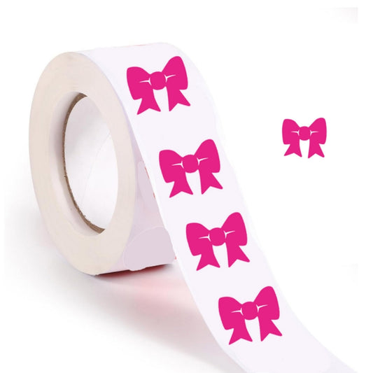 500pcs /Roll Pink Bow Tanning Sunbathing Stickers Self Adhesive Body Stickers - Sticker & Tags by buy2fix | Online Shopping UK | buy2fix