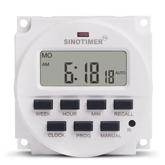 SINOTIMER TM618N-2 220V 7 Days Weekly Programmable Digital Electronic Timer Switch - Switch by SINOTIMER | Online Shopping UK | buy2fix