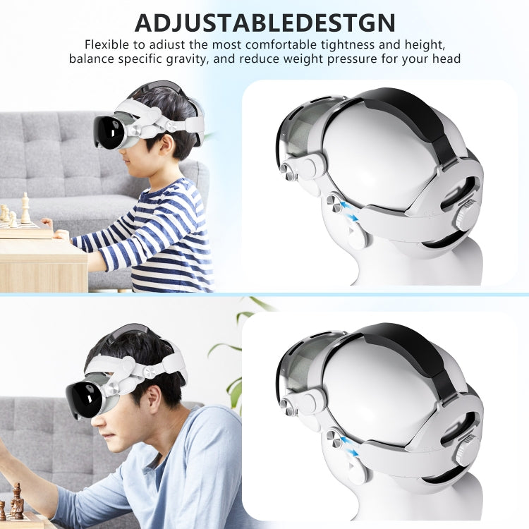 For Apple Vision Pro VR Headset Replaceable Elite Strap Comfort Adjustable Headband - VR Accessories by buy2fix | Online Shopping UK | buy2fix