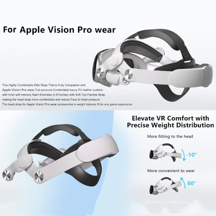 For Apple Vision Pro VR Headset Replaceable Elite Strap Comfort Adjustable Headband - VR Accessories by buy2fix | Online Shopping UK | buy2fix