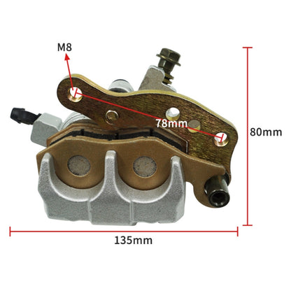 For Kawasaki Lower Pump Disc Brake Assembly(Right) - Motorbike Brakes by buy2fix | Online Shopping UK | buy2fix