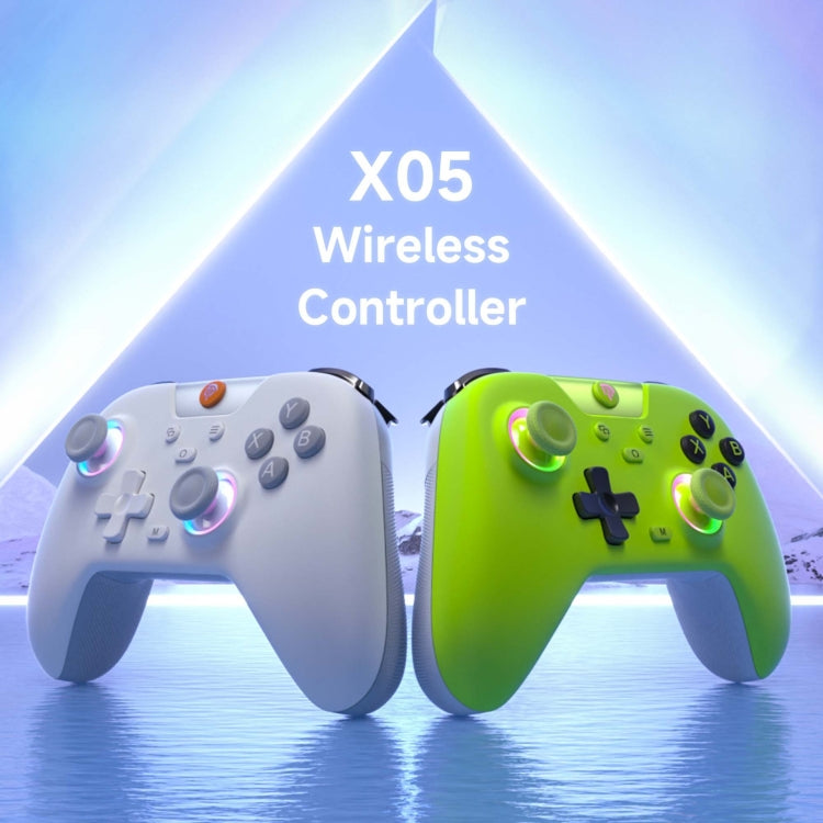 EasySMX X05 Wireless Gamepad Hall RGB Effect Controller For PC / Phone / Switch / Steam Deck(White) - Gamepads by EasySMX | Online Shopping UK | buy2fix