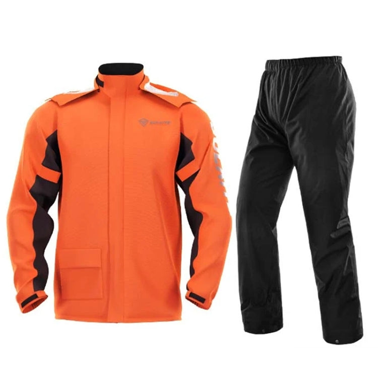 SULAITE Outdoor Motorcycle Riding Full Body Split Raincoat Suit, Size: L(Orange) - Raincoat by SULAITE | Online Shopping UK | buy2fix