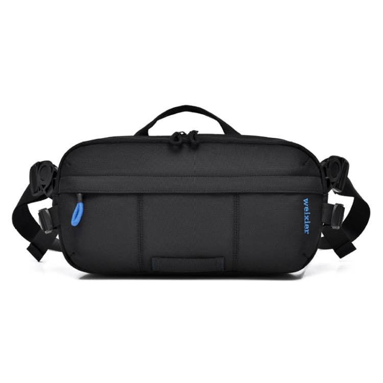 WEIXIER D512 Men Large Capacity Crossbody Chest Bag Waterproof Casual Sports Pack(Black) - Single-shoulder Bags by WEIXIER | Online Shopping UK | buy2fix